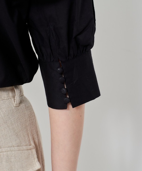 cepo（セポ）の「ハシゴレース　セーラーカラーブラウス（シャツ/ブラウス・レディース・オフホワイト/ブラック・M）」の12枚目の写真