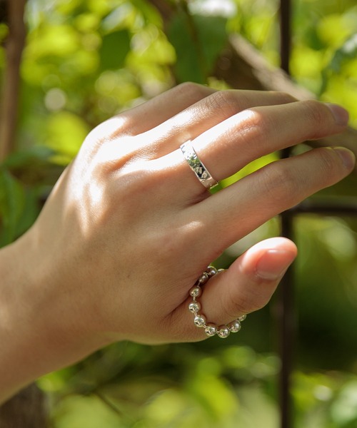 Adoon plain（アドーンプレーン）の「【Adoon plain】【Silver925】ボールリング（リング・メンズ・シルバー・FREE）」の4枚目の写真