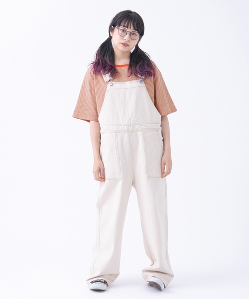 kutir（クティール）の「半袖ボーダーTシャツ（Tシャツ/カットソー・レディース・ライトグリーン/イエロー/ブラック/オレンジ・FREE）」の14枚目の写真