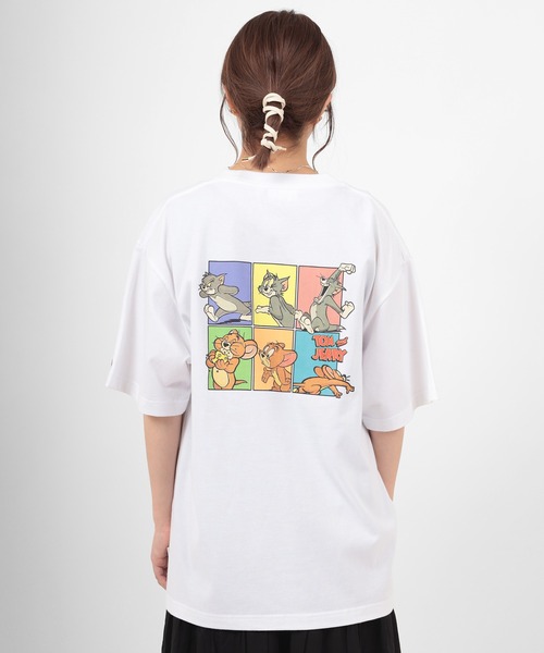 DISCUS(ディスカス)の「【DISCUS/ディスカス】TOM&JERRY/トムとジェリー コラボ バックプリント半袖Tシャツ(Tシャツ/カットソー・レディース・グレー系その他/ライトパープル/ベージュ/ホワイト/ライトグリーン/グレー系その他2・M/L)」の20枚目の写真