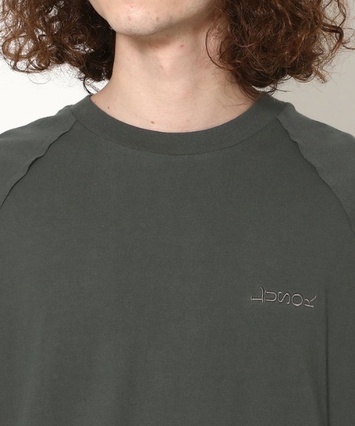 LUSOR(ルーソル)の「LUSOR(ルーソル)SEAM SST/シームショートスリーブTシャツ(Tシャツ/カットソー・メンズ・ホワイト/ブラック/チャコール/カーキ・FREE)」の9枚目の写真