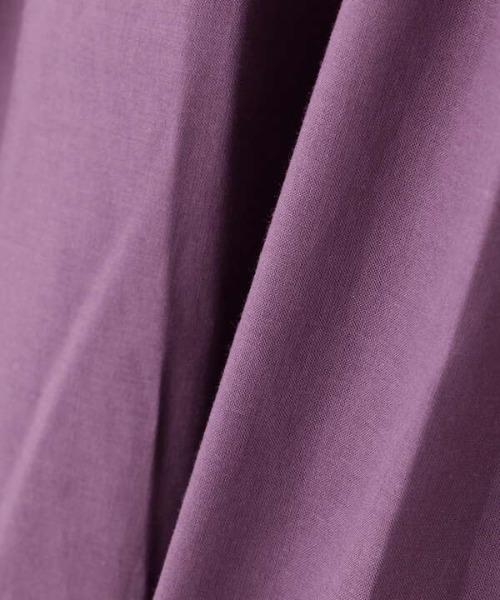 N.(N. Natural Beauty Basic)(エヌエヌナチュラルビューティーベーシック)の「◆コットンローンバルーンスリーブワンピース(ワンピース・レディース・スミクロ/パープル/マスタード・MEDIUM)」の17枚目の写真