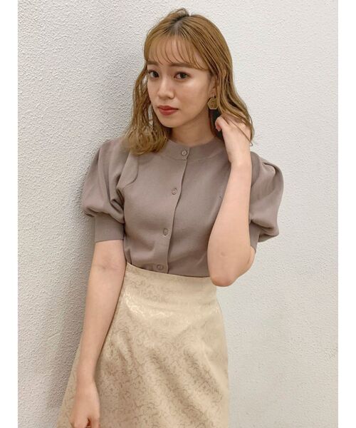 dazzlin(ダズリン)の「2wayカーデトップス(ニット/セーター・レディース・オフホワイト/ピンク/グリーン/ブルー/モカ・FREE)」の10枚目の写真