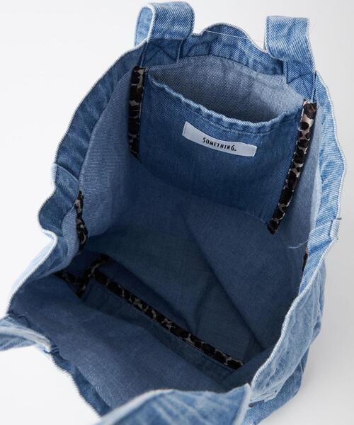 SOMETHING（サムシング）の「＜SOMETHING(サムシング)＞ デニム トート バッグ（トートバッグ・レディース・コバルトブルー・FREE）」の8枚目の写真