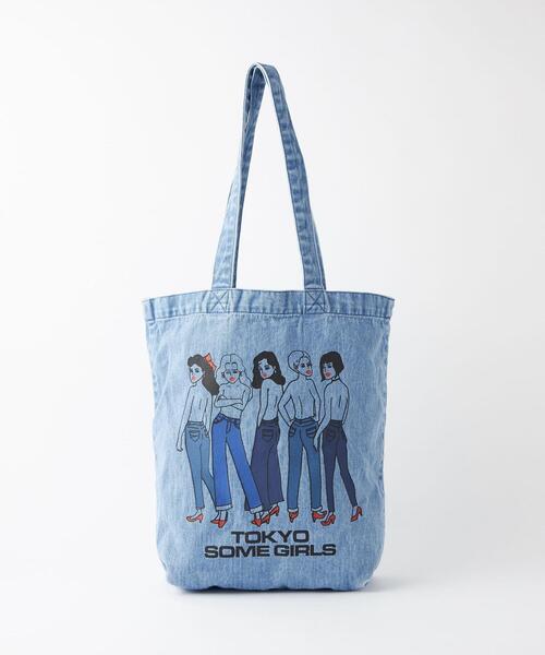 SOMETHING（サムシング）の「＜SOMETHING(サムシング)＞ デニム トート バッグ（トートバッグ・レディース・コバルトブルー・FREE）」の9枚目の写真