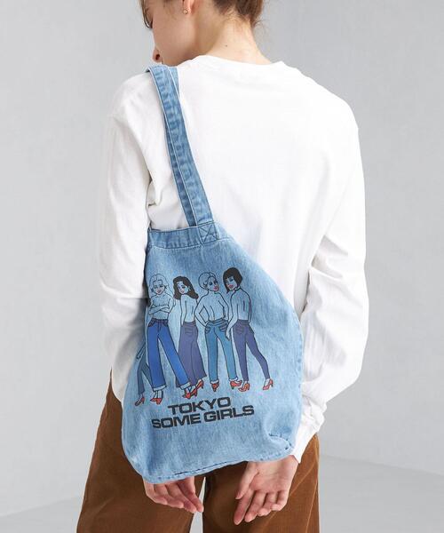SOMETHING（サムシング）の「＜SOMETHING(サムシング)＞ デニム トート バッグ（トートバッグ・レディース・コバルトブルー・FREE）」の10枚目の写真