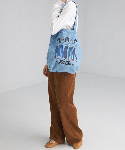 SOMETHING（サムシング）の「＜SOMETHING(サムシング)＞ デニム トート バッグ（トートバッグ・レディース・コバルトブルー・FREE）」の11枚目の写真