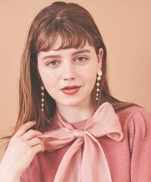 31 Sons de mode（トランテアン　ソン　ドゥ　モード）の「５連パールイヤリング（イヤリング・レディース・ゴールド・FREE）」の2枚目の写真