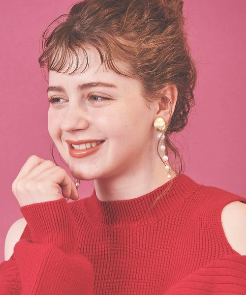 31 Sons de mode（トランテアン　ソン　ドゥ　モード）の「５連パールイヤリング（イヤリング・レディース・ゴールド・FREE）」の6枚目の写真