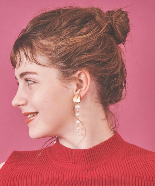 31 Sons de mode（トランテアン　ソン　ドゥ　モード）の「５連パールイヤリング（イヤリング・レディース・ゴールド・FREE）」の7枚目の写真