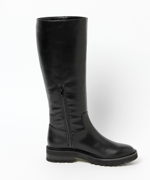 LOWRYS FARM（ローリーズファーム）の「フラットロングブーツ　958291（ブーツ・レディース・ブラック/ダークブラウン・MEDIUM/LARGE）」の5枚目の写真