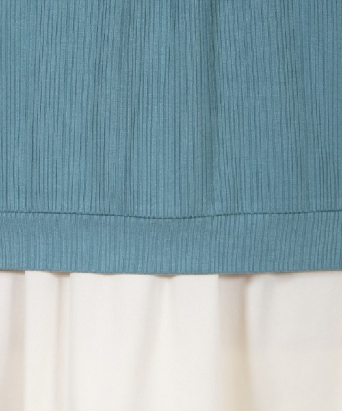 axes femme（アクシーズファム）の「袖花刺繍リブＰＯ（Tシャツ/カットソー・レディース・ホワイト/ラベンダー/ブルーグリーン・MEDIUM）」の22枚目の写真