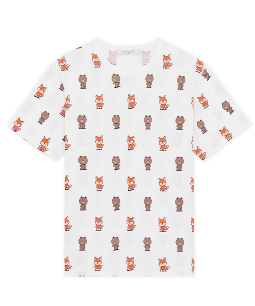 MAISON KITSUNÉ カラフルキツネTシャツ XS 美品 MAISON KITSUNÉ カラフルキツネTシャツ XS 美品