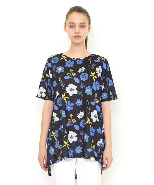 Tshirts Store Designウィンターフラワーズ ラウンドネックワンピース