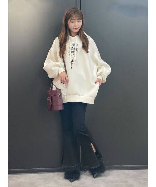 EATME（イートミー）の「ヘムフレアデニム（デニムパンツ・レディース・ブラック/インディゴブルー・SMALL/MEDIUM）」の17枚目の写真