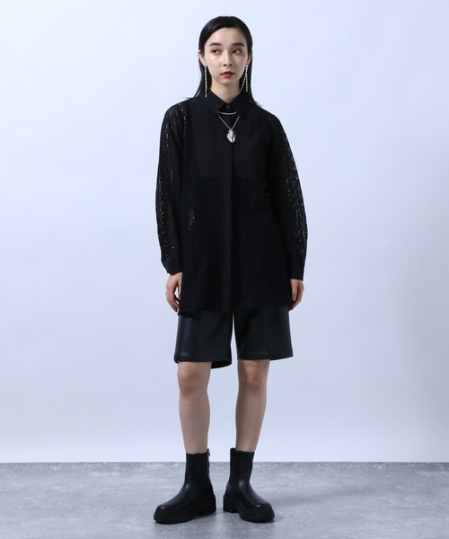 HARE（ハレ）の「シンセティックレザーコンビショートパンツ(HARE)（その他パンツ・レディース・ブラック/ブラウン・FREE）」の17枚目の写真