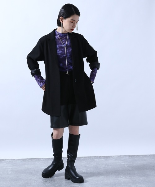 HARE（ハレ）の「シンセティックレザーコンビショートパンツ(HARE)（その他パンツ・レディース・ブラック/ブラウン・FREE）」の15枚目の写真