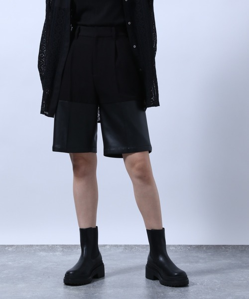 HARE（ハレ）の「シンセティックレザーコンビショートパンツ(HARE)（その他パンツ・レディース・ブラック/ブラウン・FREE）」の20枚目の写真