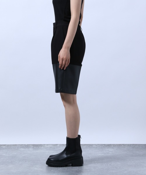 HARE（ハレ）の「シンセティックレザーコンビショートパンツ(HARE)（その他パンツ・レディース・ブラック/ブラウン・FREE）」の9枚目の写真