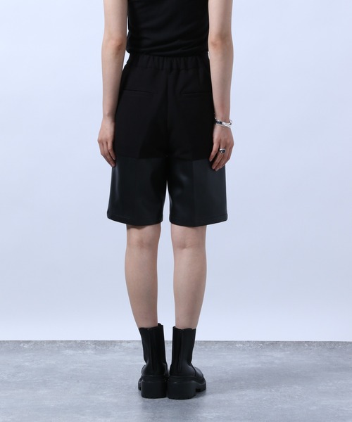 HARE（ハレ）の「シンセティックレザーコンビショートパンツ(HARE)（その他パンツ・レディース・ブラック/ブラウン・FREE）」の16枚目の写真