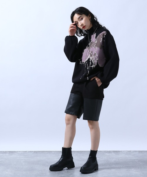 HARE（ハレ）の「シンセティックレザーコンビショートパンツ(HARE)（その他パンツ・レディース・ブラック/ブラウン・FREE）」の22枚目の写真