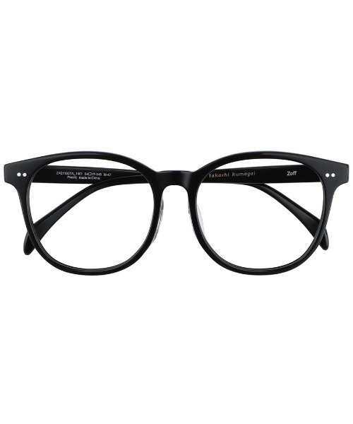 Zoff(ゾフ)の「ウェリントン型 めがね|Zoff×takashi kumagai(メガネ・メンズ・ブラック/ブラウン/クリア・FREE)」の4枚目の写真