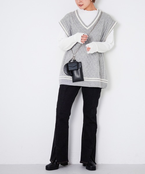 Heather（ヘザー）の「マルチチェーンショルダー　215339（その他小物・レディース・ブラック/アイボリー・ONE SIZE）」の11枚目の写真