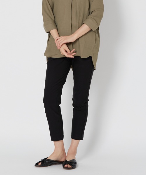 shop DADA(ショップダダ)の「ストレッチパンツ(1S12-515036)(その他パンツ・レディース・ホワイト/グリーン/ブラック・FREE)」の2枚目の写真