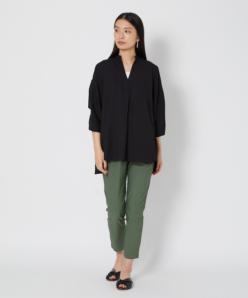 shop DADA(ショップダダ)の「ストレッチパンツ(1S12-515036)(その他パンツ・レディース・ホワイト/グリーン/ブラック・FREE)」の14枚目の写真