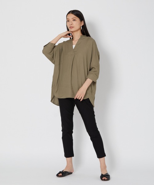 shop DADA(ショップダダ)の「ストレッチパンツ(1S12-515036)(その他パンツ・レディース・ホワイト/グリーン/ブラック・FREE)」の10枚目の写真