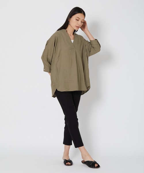 shop DADA(ショップダダ)の「ストレッチパンツ(1S12-515036)(その他パンツ・レディース・ホワイト/グリーン/ブラック・FREE)」の11枚目の写真