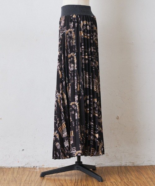 BEARDSLEY（ビアズリー）の「Houseworkプリーツスカート（スカート・レディース・ブラック/アイボリー・FREE）」の4枚目の写真