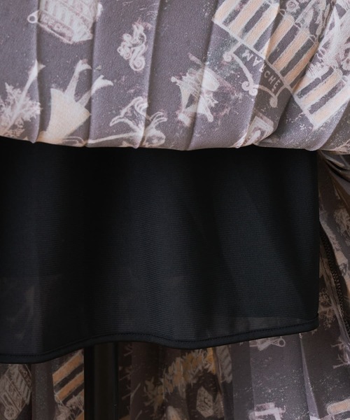 BEARDSLEY（ビアズリー）の「Houseworkプリーツスカート（スカート・レディース・ブラック/アイボリー・FREE）」の7枚目の写真