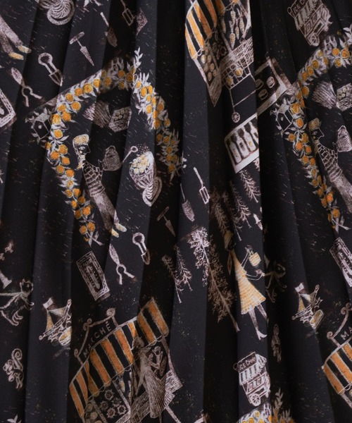 BEARDSLEY（ビアズリー）の「Houseworkプリーツスカート（スカート・レディース・ブラック/アイボリー・FREE）」の8枚目の写真