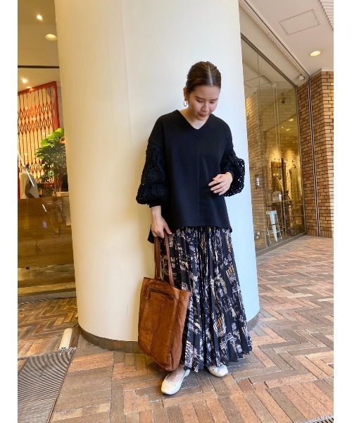 BEARDSLEY（ビアズリー）の「Houseworkプリーツスカート（スカート・レディース・ブラック/アイボリー・FREE）」の15枚目の写真