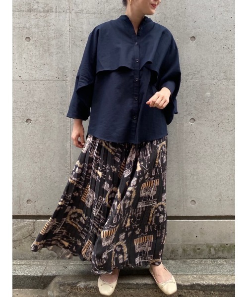 BEARDSLEY（ビアズリー）の「Houseworkプリーツスカート（スカート・レディース・ブラック/アイボリー・FREE）」の13枚目の写真