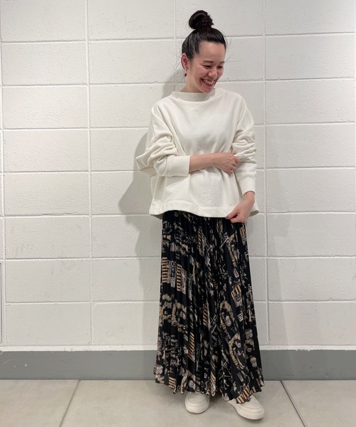 BEARDSLEY（ビアズリー）の「Houseworkプリーツスカート（スカート・レディース・ブラック/アイボリー・FREE）」の14枚目の写真