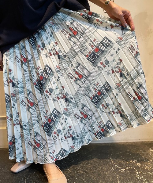 BEARDSLEY（ビアズリー）の「Houseworkプリーツスカート（スカート・レディース・ブラック/アイボリー・FREE）」の20枚目の写真