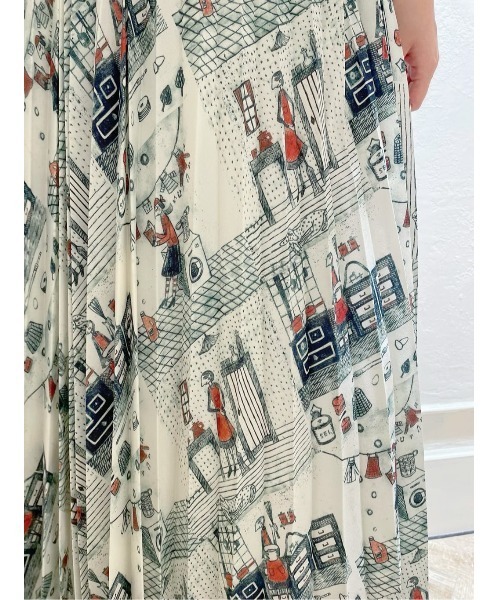 BEARDSLEY（ビアズリー）の「Houseworkプリーツスカート（スカート・レディース・ブラック/アイボリー・FREE）」の21枚目の写真