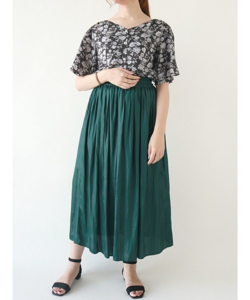 Te chichi（テチチ）の「デシンフラワープリント前後2WAYブラウス（シャツ/ブラウス・レディース・ベージュ/ブラック・ﾌﾘ-）」の20枚目の写真