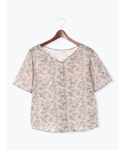 Te chichi（テチチ）の「デシンフラワープリント前後2WAYブラウス（シャツ/ブラウス・レディース・ベージュ/ブラック・ﾌﾘ-）」の11枚目の写真