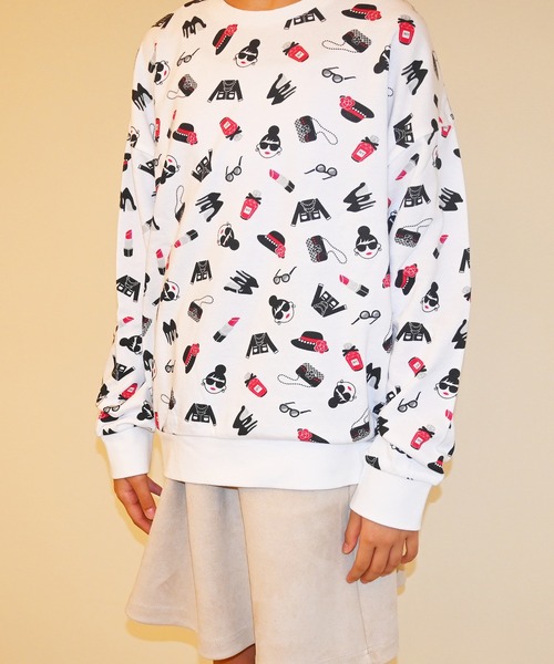 トレーナー スウェット Happy Face Printed Hoodie レディース Maison MIHARA YASUHIRO ONLINE STORE（メゾンミハラヤスヒロ