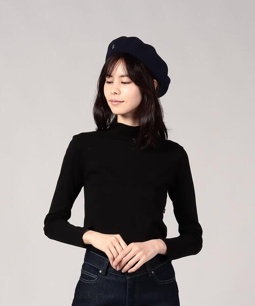 agnes b.（アニエスベー）の「AB73 BERET b. ウールベレー（ハンチング/ベレー帽・レディース・ネイビー・UNI）」の4枚目の写真