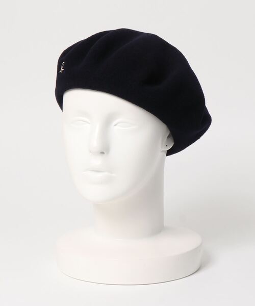agnes b.（アニエスベー）の「AB73 BERET b. ウールベレー（ハンチング/ベレー帽・レディース・ネイビー・UNI）」の5枚目の写真