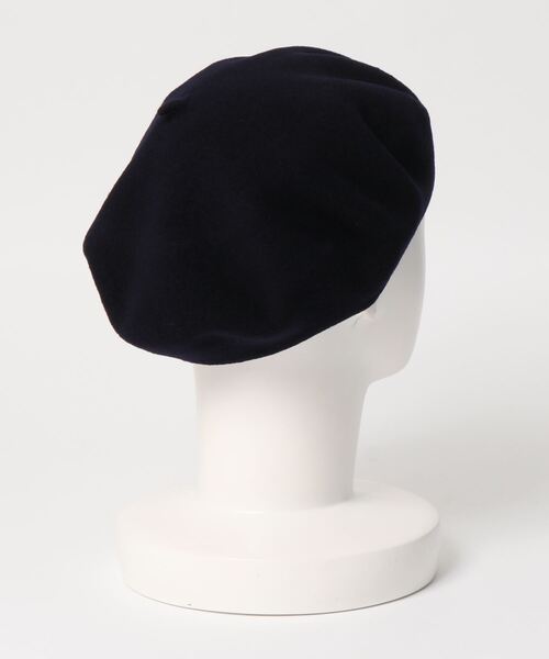 agnes b.（アニエスベー）の「AB73 BERET b. ウールベレー（ハンチング/ベレー帽・レディース・ネイビー・UNI）」の6枚目の写真