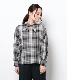 Te chichi TERRASSE | チェック前後2WAYボウタイブラウス(シャツ/ブラウス)