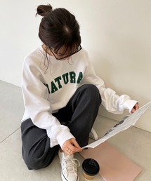 CANAL JEAN | via j(ヴィアジェイ) "NATURAL"裏毛トレーナー(スウェット)