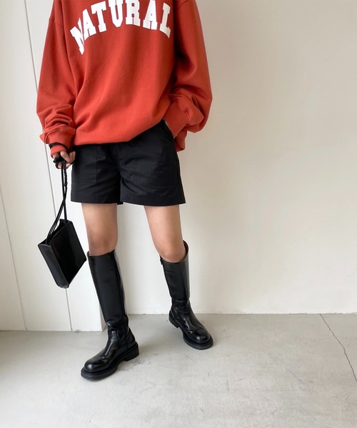 CANAL JEAN（キャナルジーン）の「via j(ヴィアジェイ) "NATURAL"裏毛トレーナー（スウェット・レディース・ホワイト/オレンジ・ONE SIZE）」の9枚目の写真