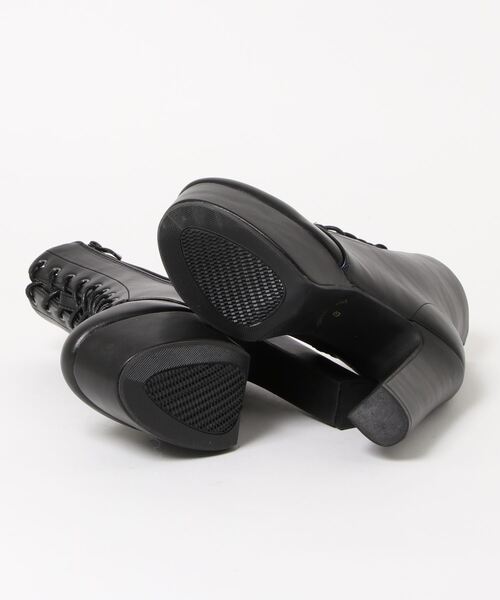 attagirl(アタガール)の「厚底プラットフォームレースアップショートブーツ(ブーツ・レディース・ブラック系その他/ブラック/ベージュ系その他/ダークブラウン・L/S/LL/M)」の5枚目の写真