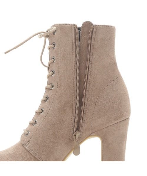 attagirl(アタガール)の「厚底プラットフォームレースアップショートブーツ(ブーツ・レディース・ブラック系その他/ブラック/ベージュ系その他/ダークブラウン・L/S/LL/M)」の8枚目の写真